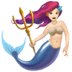 🧜🏻‍♀️ mermaid: light skin tone display on Apple